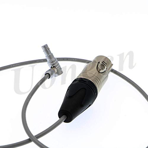 Uonecn Audio Cable for ARRI Alexa Mini Camera XLR 5-Pin Female to Right Angle 5 Pin Male Cord