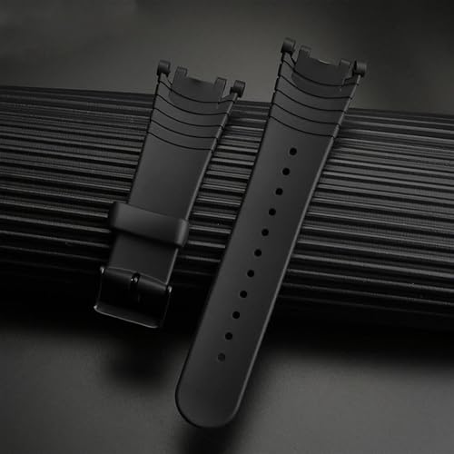 Bracelet caoutchouc noir étanche pour SUUNTO Vector avec boucle ardillon - 4