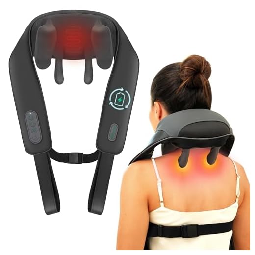 Snailax 4D Cordless Neck Shoulder Massager with Heat