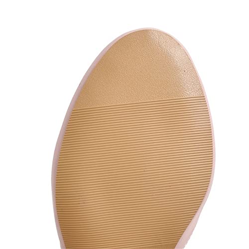 Kids Flower Girls Dress Shoes Closed Toe Chunky High Heels Mary Jane Ankle Strap Wedding Party Princess Shoes4