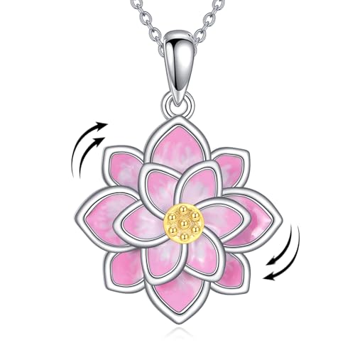 Collier rotatif lotus anti-stress et anxiété pour femme active