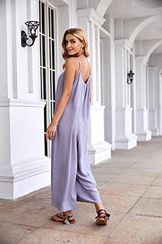 Image of BUENOS NINOS Women's V Neck Floral Maxi Dress Boho Printed Adjustable Spaghetti Strap Ethnic Beach Long Dress with Pockets