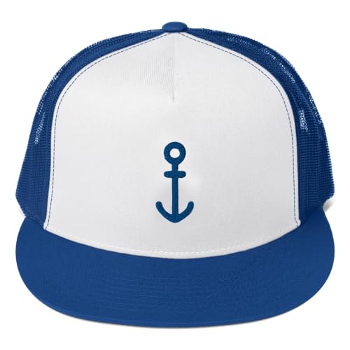 SPONGEBOB SQUAREPANTS The Krusty Krab Employee Anchor 5 Panel Trucker Hat - Officially Licensed