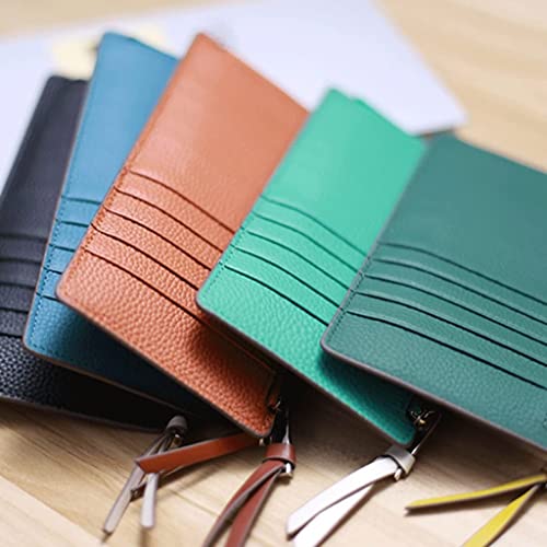 Wallet Simple Women's Leather Wallet Large Capacity Long Style Card Holder Unisex Coin Purses Tear-Resistant,Orange2