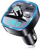 【Bluetooth V5.0 & Amplia Compatibilidad】Con un chip Bluetooth V5.0 avanzado, este bluetooth coche se conecta al dispositivo Bluetooth muy rápido, la recepción de señal es más estable, consigue un rendimiento anti interferencias, y un menor consumo de energía. Es compatible con iPhone, teléfonos inteligentes Android, tabletas y más. También es adecuado para todos los automóviles y camiones con un voltaje de entre 12V-24V.