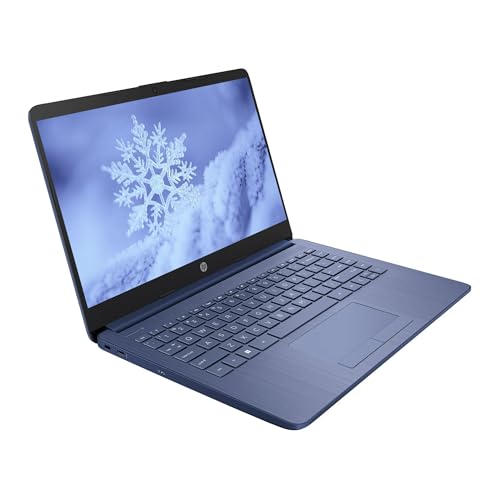 Image of HP 14 inch LED Business Laptop Computer, 8GB RAM 320GB Storage (64GB eMMC+256GB SD Card), Intel Quad-Core N4120, Windows 11 S Laptop with 1-Year Microsoft Office 365, PLUSERA Earphones, Blue