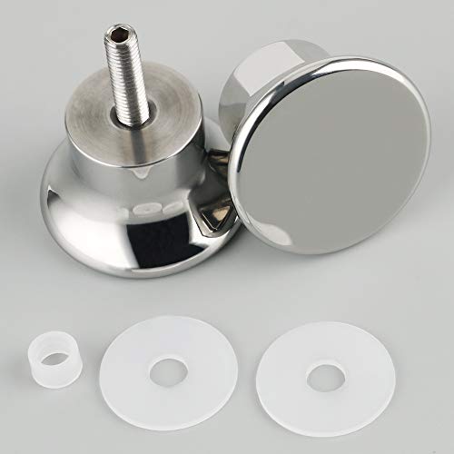 Alise Xls400Sb-C Shower Glass Door Knob Bathroom Round Back-To-Back Handle Pull,Solid Sus304 Stainless Steel Polished Chrome Finish #TOP5