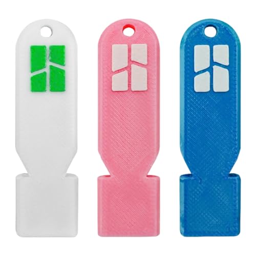Silbato portátil de emergencia con cordón azul miniatura 4