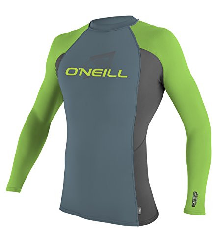 Image of O'Neill Youth Premium Skins Long Sleeve Rashguard, UPF 50+ Sun and Rash Protection, Buttery Soft Tight Fit