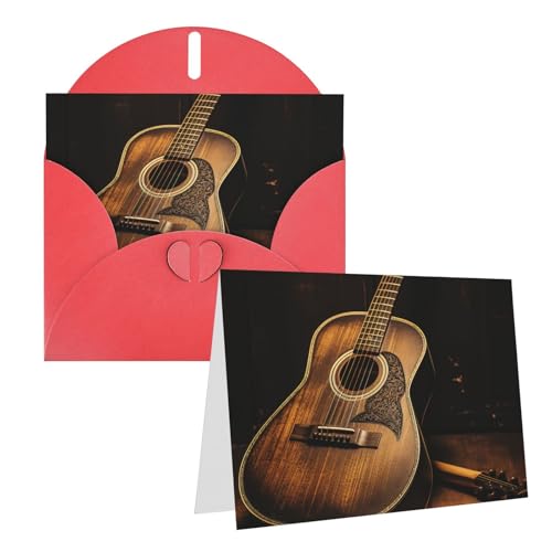 Cartes de vœux vierges guitare pour partager vos émotions en toute occasion