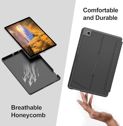 Image of Compatible Galaxy Tab S6 Lite Case with Keyboard 10.4 inch, Detachable, 7 Color Backlit Keyboard Case with S Pen Holder & Kickstand for Tab S6 Lite SM-P610 /P613 /P615 /P619 Black Trackpad, S6 Lite 10.4)