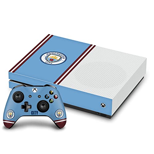 Skin Xbox One S Manchester City autocollant vinyle anti-rayure pour manette et console de jeu