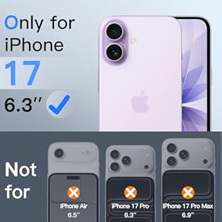 JETech Protection D'écran Anti-Espion pour iPhone 17 6,3 Pouces, Film en Verre Trempé avec Outil d'Installation Facile, Lot de 2