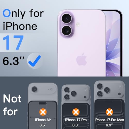 JETech Prywatność Ochraniacz Ekranu dla iPhone 17 6,3 Cala, Antyszpieg Szkło Hartowane Film z Narzędzie Łatwej Instalacji, 2 Sztuki