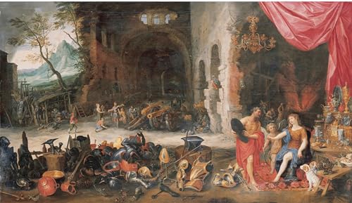 Toile Vénus à la forge de Vulcain Jan Brueghel pour sublimer un mur blanc sans âme
