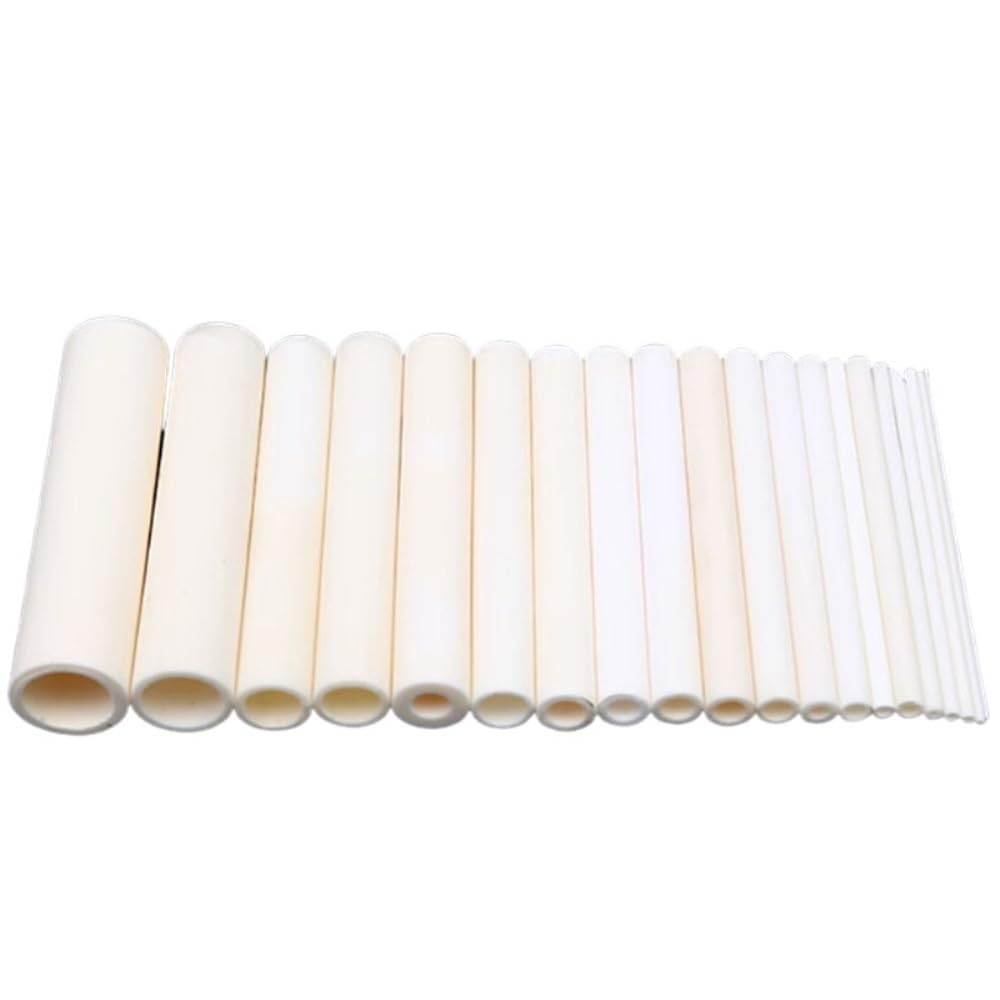 4 tubos cerámicos de alúmina de 100 mm: tubos huecos de combustión resistentes a altas temperaturas for aplicaciones eléctricas.(5x8x100mm)