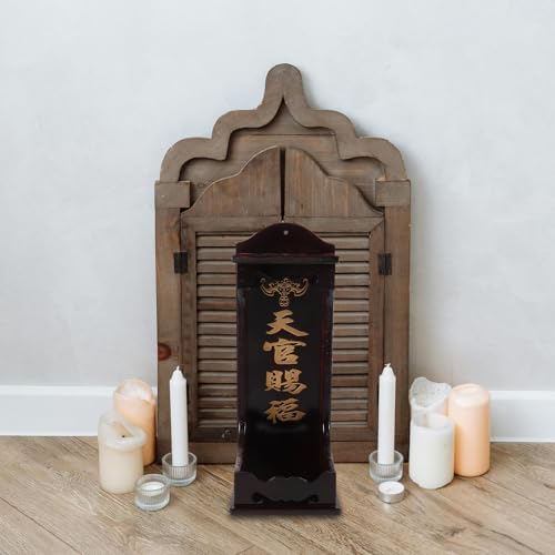 Étagère Bouddha SHINEOFI Support Stable pour Vos Offrandes et Statuettes - 4