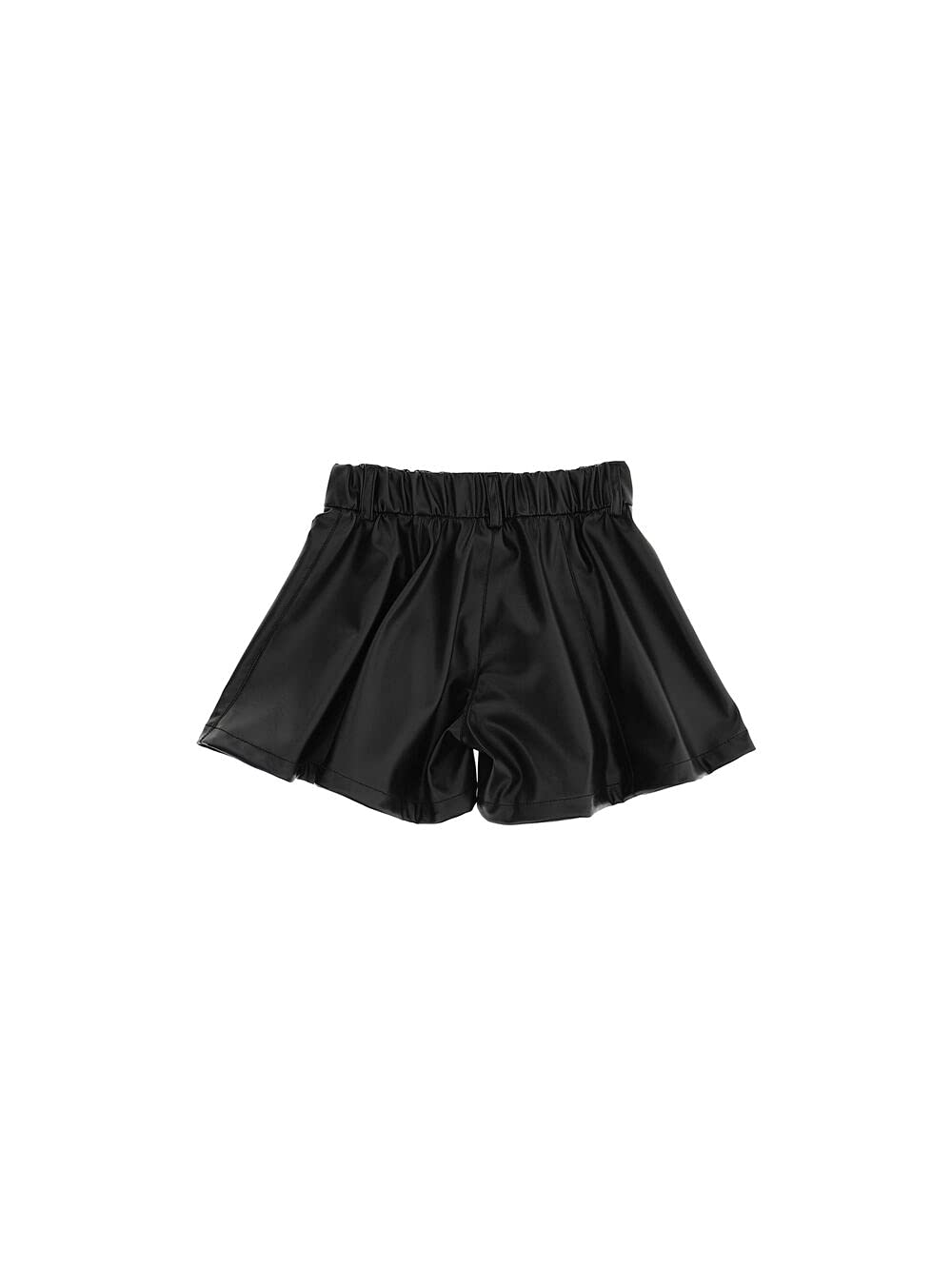MONNALISA Shorts Ecopelle Nero
