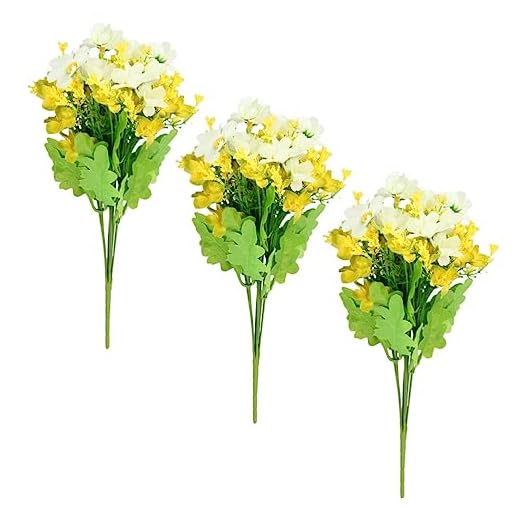 COOPHYA 3 Piezas Ramo Margarita De Gerbera De Flor Falsa Margarita Colorida Falsa Decoración De Arreglos Florales Flor para El Hogar Artificial Novia Blanco Flor Decorativa