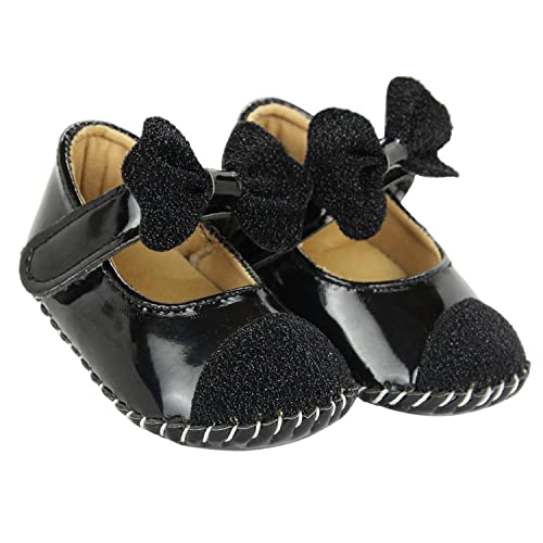 Image of Neska Moda 6 To 12 Months Baby Girls Synthetic Leather Self design Sandal Booties-BT1610
