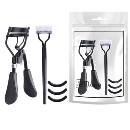 Kit per lo styling delle ciglia con pettine a clip, elastici in gomma, separatore in metallo, copertura in plastica e pinze per arricciare le ciglia senza sforzo