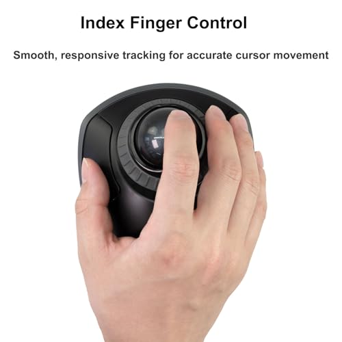 Image of SANWA 40mm /1.57in Trackball, Replacement Ball GMATB39, GMAWTB40, GMABTTB41, Kensington Orbit Fusion, and Other Compatible Trackball Mice, Glossy Black