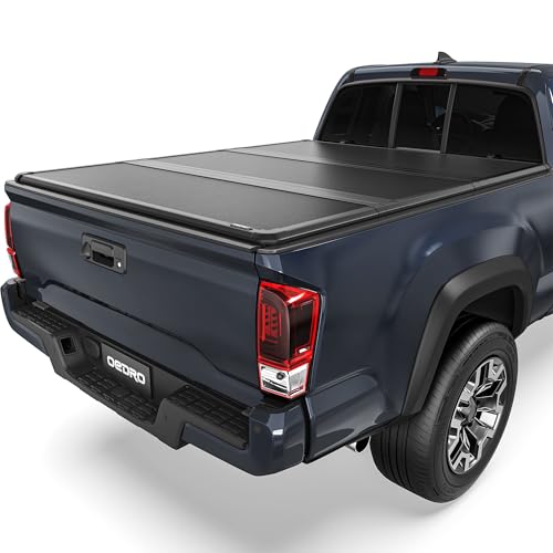 OEDRO FRP Hard Tri-fold Tonneau Cover Fits for Toyota Tacoma 2016-2023 6ft Bed (Excl. Trail Edition), Weather-Resistant