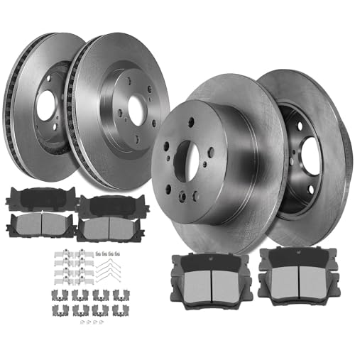 Image of SCITOO Front 11.65 inch Rear 11.06 inch Brake Pads and Rotors Kits Brakes Kits | Replacement For Lexus For ES350 2007-2012,For Toyota For Avalon 2008-2012,For Toyota For Camry 2007-2011