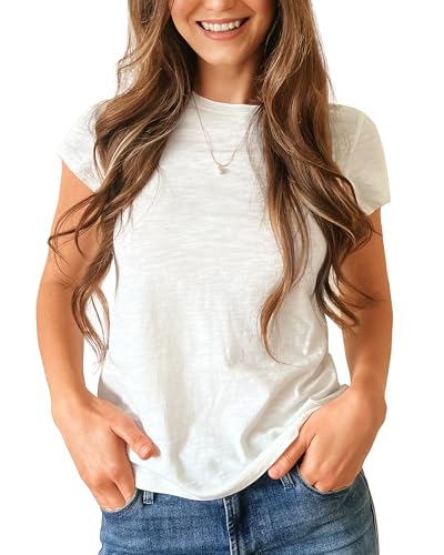 Stelle Womens Modal Soft Crewneck Short Sleeve T Shirts Summer Casual Basic Tops Tees