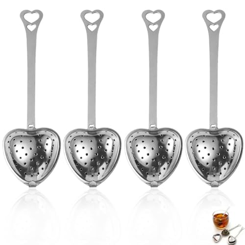 JEYORZY 4 Pcs Infuseur Thé, Filtre à Thé Boule à Thé en acier inoxydable, Infuseur à thé, Boule a the, Boule a the infuseur, Boule à Thé Passoire à Thé Tamis...
