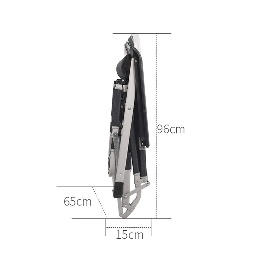 Sedie Zero Gravity, Sedie Pieghevoli reclinabili, Sedie a Sdraio Lounger, Lettino Prendisole, Reclinabile, Lettini Prendisole per Patio Esterno da Giardino, Larghezza Super 65 cm (
