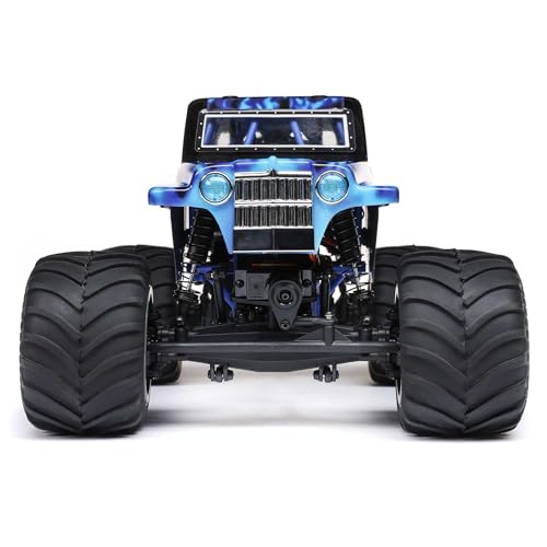 Losi 1/18 Mini LMT Son Uva Digger 2S 4X4 RTR Brushed Monster Truck Battery & Charger Included Blue LOS01026T2