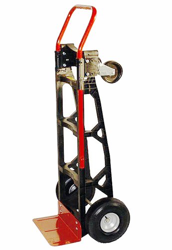 Milwaukee Hand Trucks 40611 Nylon Convertible Truck with 10-Inch Pneumatic Tires