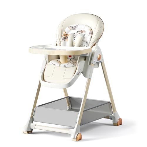 MoLi Chaise Haute Multifonctionnelle pour Bébé, Chaise de Salle à Manger avec 3 Positions...