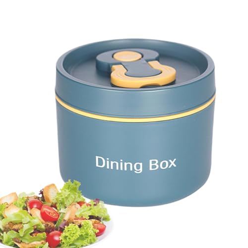 Tarro de comida aislado,Contenedor de comida aislado - Tarro térmico para almuerzo caliente con cuchara,de gran capacidad, recipiente hermético para aperitivos con diseño de asa para picnic, pesca y s