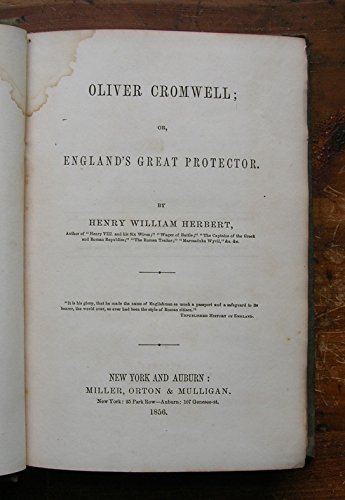 the life of oliver cromwell or england's great ... B001NHCLAQ Book Cover