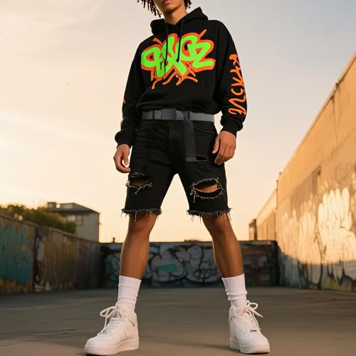 Men's Canvas Web Belt with Black Buckle, Black and Gray Reversible Striped Adjustable Work Belts4