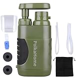 PolkaHome® Wasserfilter Survival – Tragbarer Outdoor Wasserfilter für Camping, Wandern & Notfälle – Survival Kit mit Ersatzfilter