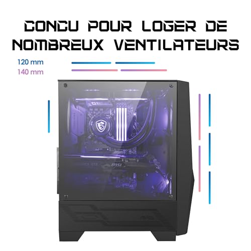 MSI BOITIER PC MAG FORGE Verre trempé Format ATX 306 7G03M21 809 - vue 7