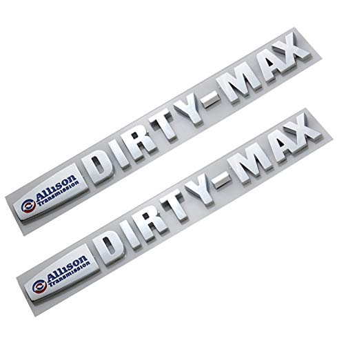 Emblemas Allison Transmission y Duramax cromados para camionetas Chevrolet Silverado (2 pares)