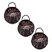 Mikinona 3pcs Woven Handmade Baskets Hanging The Fence Liuten