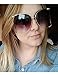 Armear Women Oversized Semi Rimless Sunglasses Retro Gold Metal Frame Gradient Grey Lens Glases Fashion Pearl Design 64mm