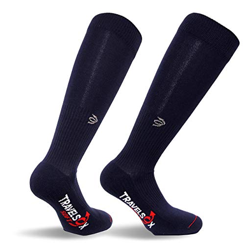 TS1000 Black, Small, Travelsox Graduated Compression Socks