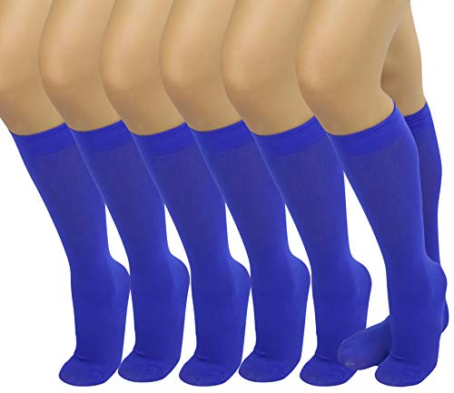 Image of ToBeInStyle Womens Pack of 6 Knee High Trouser Professional Socks