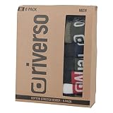 riverso Bokserki męskie, zestaw 12 par bokserek w stylu retro, czarne, szare, niebieskie, białe, zielone, czerwone, pomarańczowe, żółte, S M L XL XXL 3XL, Mieszanka kolorów 8, L