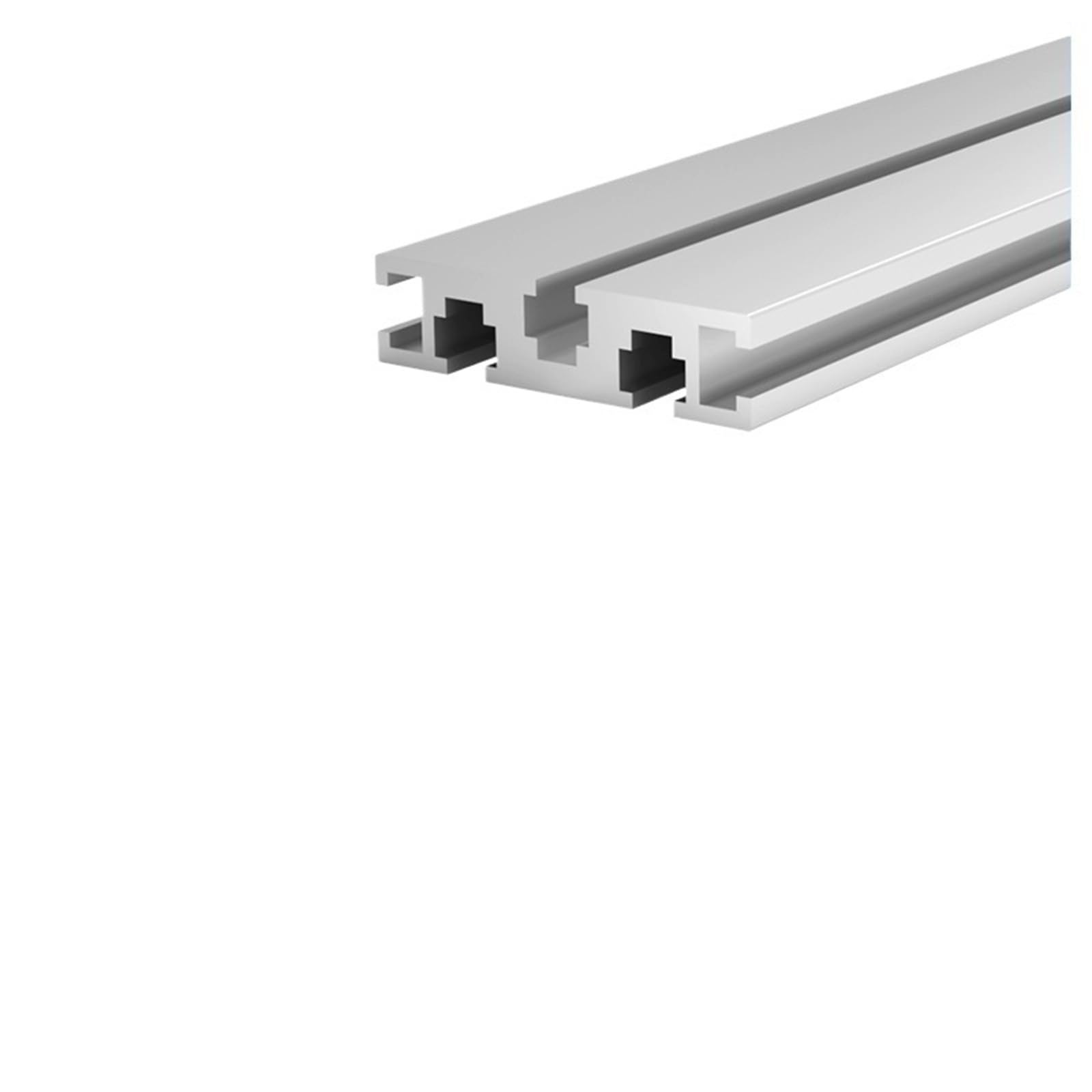 Telaio in estrusione di alluminio 1560T, profilo guida lineare anodizzato argento 15x60mm for struttura di recinzioni industriali Quadro(750mm 29.53" long)