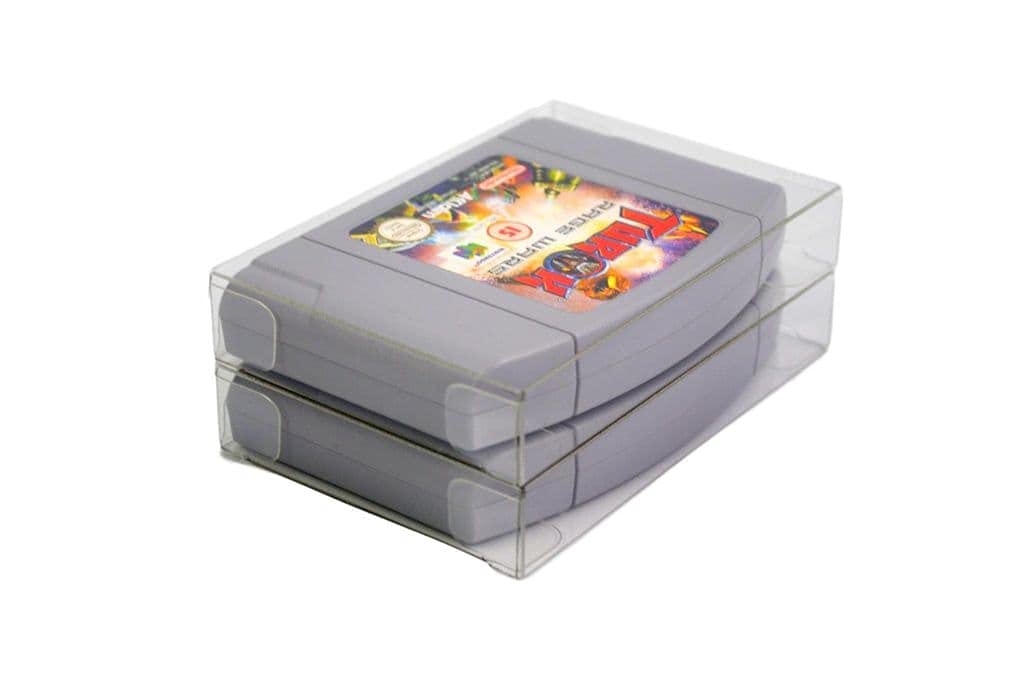Link-e : 10 X Estuche protector de plastico para cartucho de juego compatible con la consola Nintendo 64 - N64