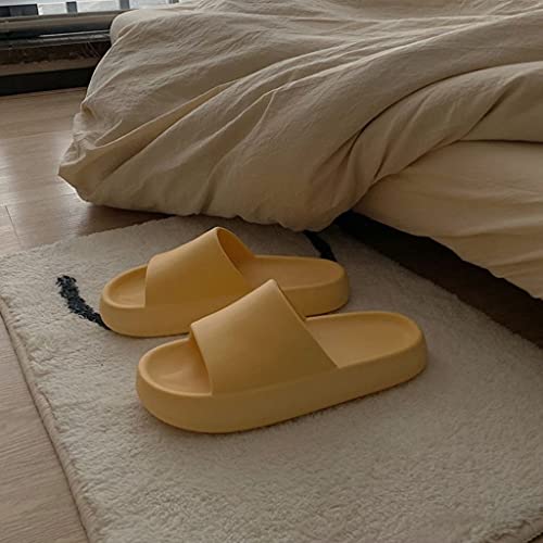 GHYUB Slippers for Women and Men,Fashion Non-Slip Home Slippers,Bathroom Slippers,Slide Sandal Men Women Summer Slippers House Shoes for Adult Couples Indoor Outdoor (Color : Orange, Size : EUR36-37)3
