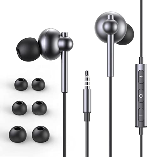 Yatloml Auriculares In Ear, Auriculares con Cable y Micrófono, Sonido Estéreo Cascos para iPhone, iPad, Xiaomi, Samsung, Huawei, MP3/MP4 Android y Todos los Dispositivos de Auriculares de 3,5 mm Cover