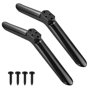 XINZHIZHU 2 Pcs TV Stand Base Legs Replacement Universal TV Pedestal Feet Compatible with TCL Samsung LG Most 24in 32in 40in 49in 50in 55in Television Table Top Desk Stand with Screws Easy to Install